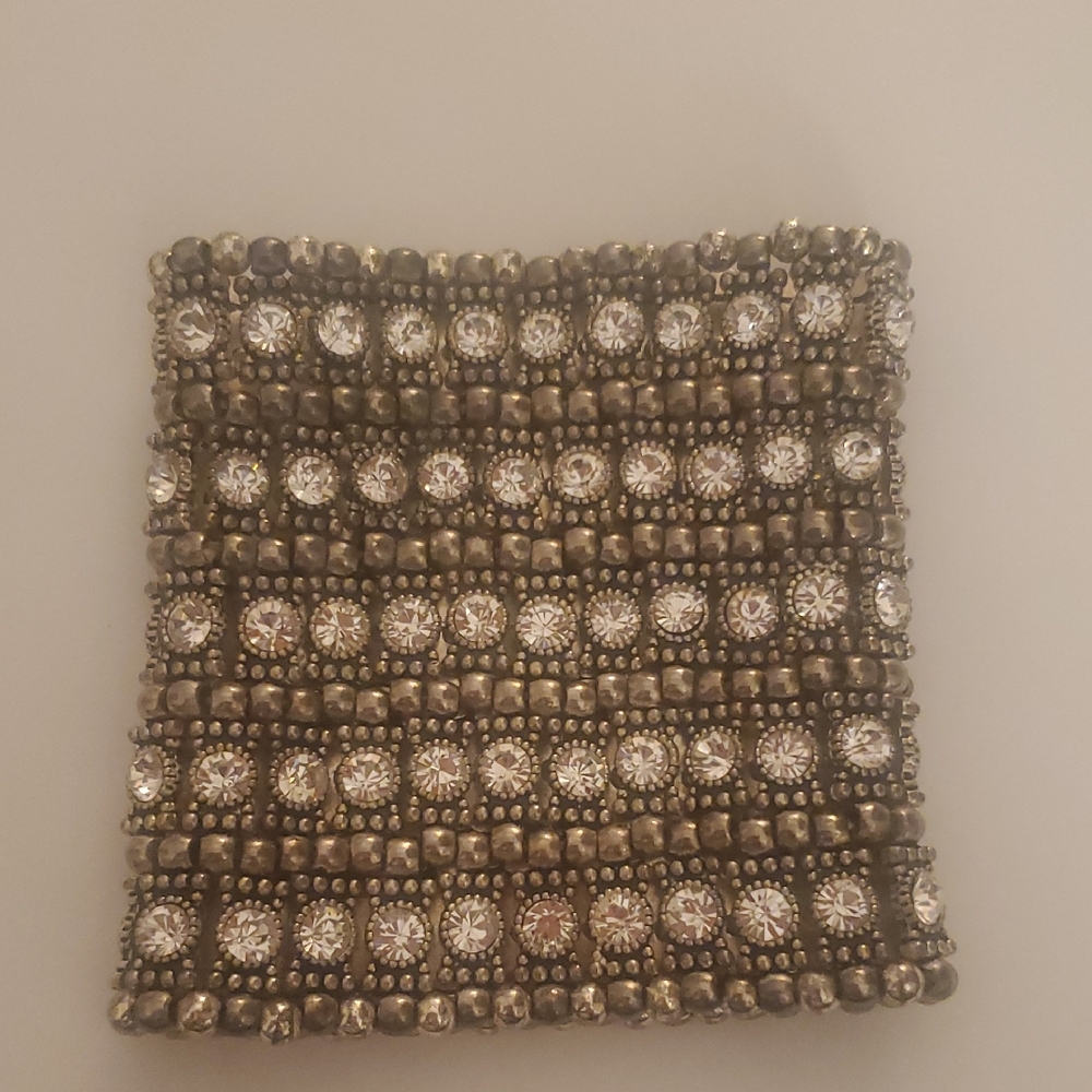 Gorgeous Silver and Rhinestone Bracelet